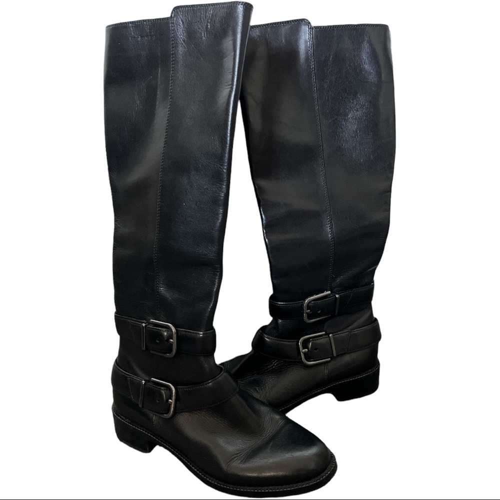 Via Spiga Leather Riding Boots
